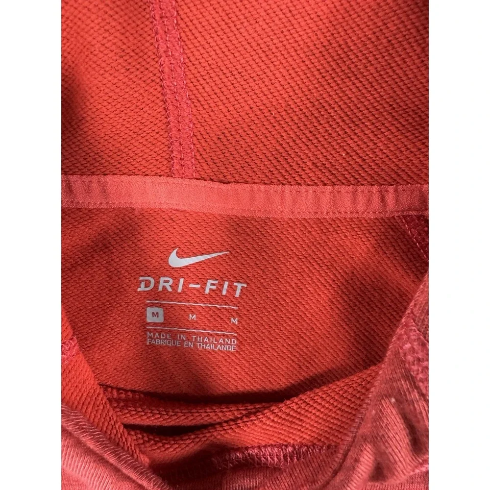 Nike‎ Dri Fit Hoodie Men Large Swoosh Logo Pullover Training Running Thumb Holes